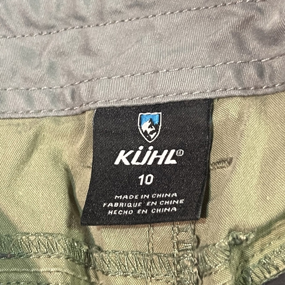 Kuhl Spire Hiking Utility Shorts Womens 10 Olive 10" Outdoor Camp Hking Gorpcore - Picture 6 of 12